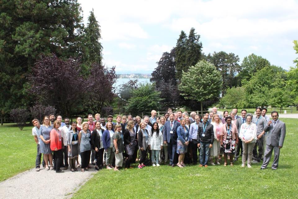 Group photograph at 2nd WHO VSN Meeting at Les Pensieres in Veyrier-du-Lac, France